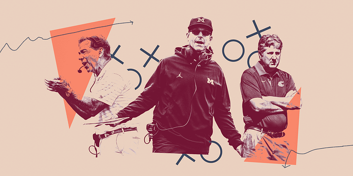 How Jim Harbaugh, Nick Saban and Mike Leach fill out their coaching staffs