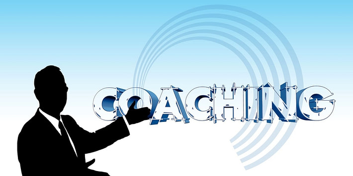 Concept Image Showing A Man Pointing at Coaching