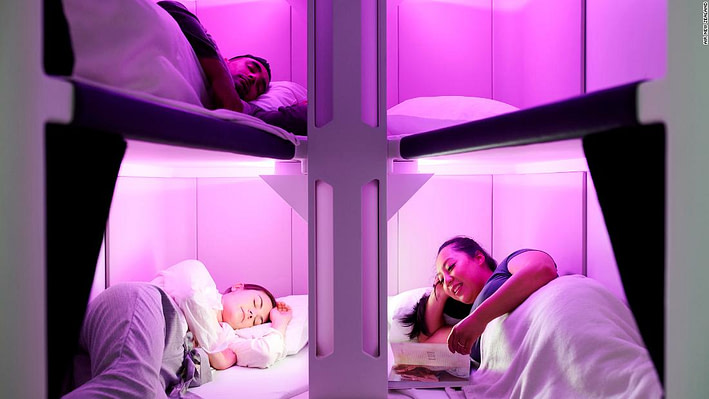 Air New Zealand reveals 'Skynest' bunk beds for economy class passengers