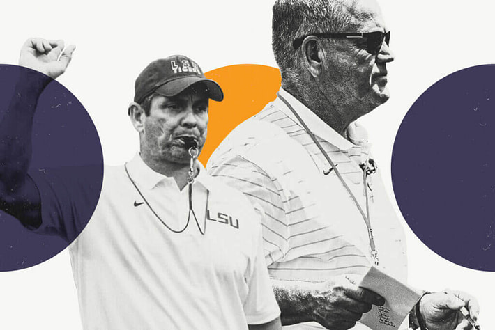 Lost in LSU’s coaching transition, a Louisiana icon came out happier than ever